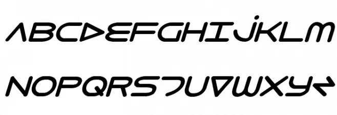 8th Element ExtraBold Italic Fonte MAIÚSCULAS