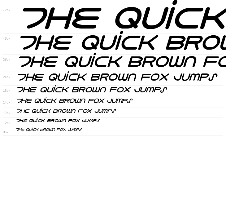 8th Element ExtraBold Italic Waterfall