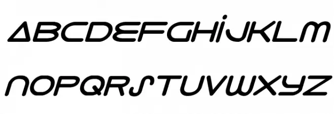 8th Element ExtraBold Italic フォント 小文字