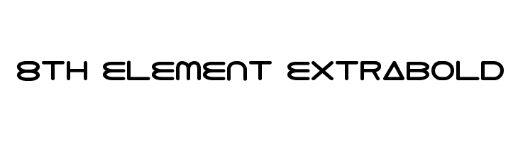 8th Element ExtraBold  font caratteri gratis