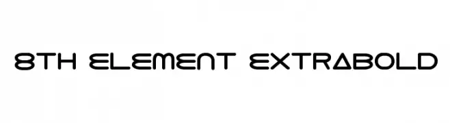 8th Element ExtraBold  Frei Schriftart Herunterladen