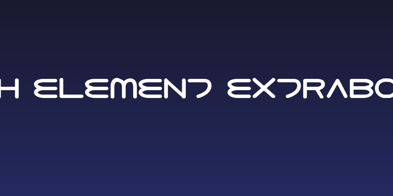 8th Element ExtraBold Social Header