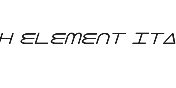 8th Element Italic Logo