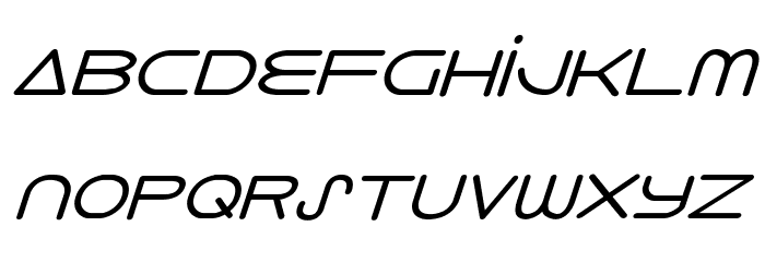 8th Element Italic Font LOWERCASE