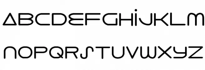 8th Element Font LOWERCASE