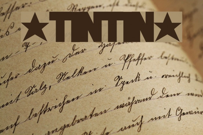 *TINTIN* Font examples