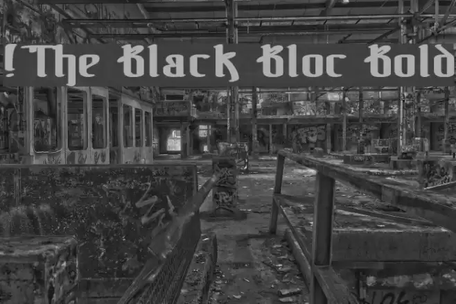 !The Black Bloc Bold Fonte examples