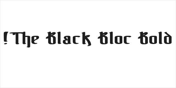 !The Black Bloc Bold Logo