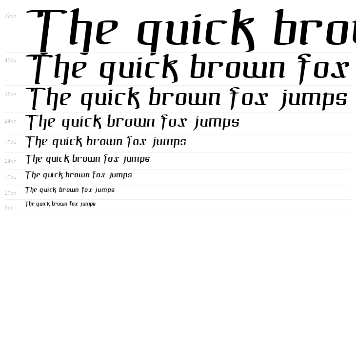 !The Black Bloc Italic Waterfall