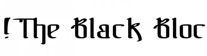 !The Black Bloc  Fuentes Gratis Descargar