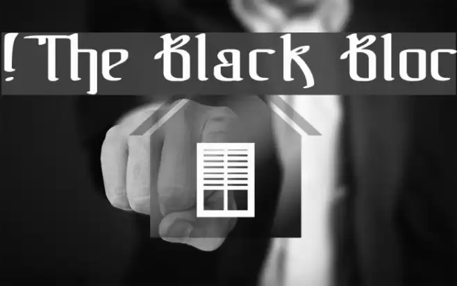 !The Black Bloc Schriftart examples