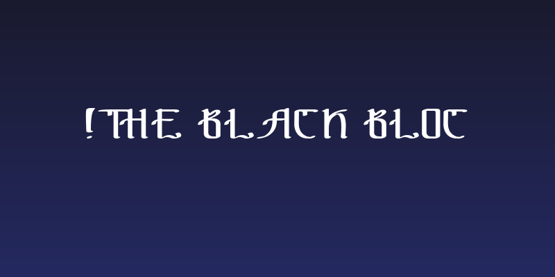 !The Black Bloc Social Header