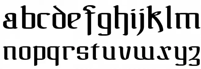 !The Black Bloc Schriftart Kleinbuchstaben
