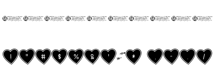 (True_Love_Hearts) Font OTHER CHARS