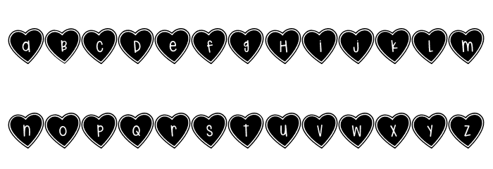 (True_Love_Hearts) Font LOWERCASE