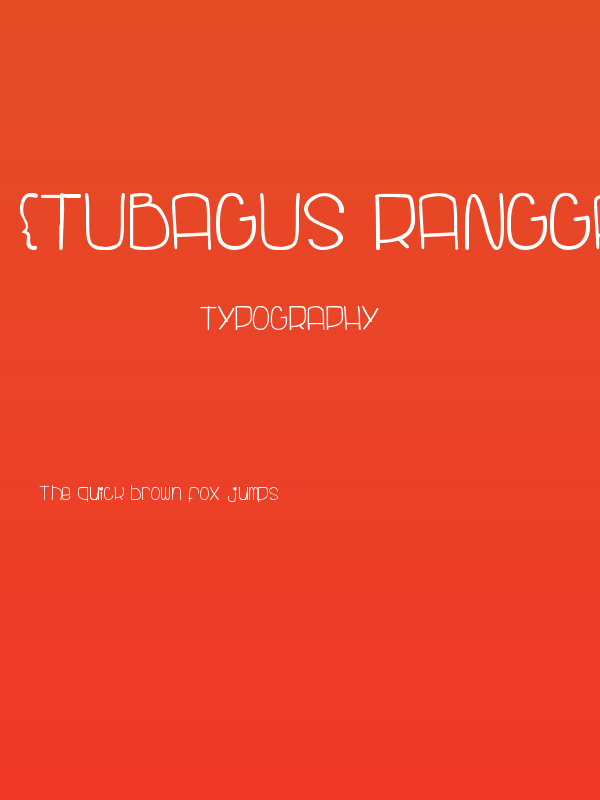 {Tubagus Rangga Efarasti} Poster