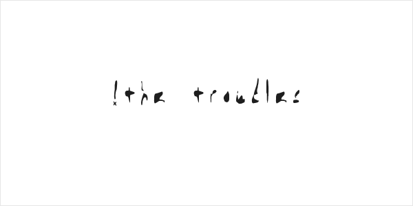 !the troubles Logo
