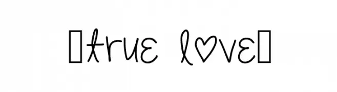 [true love]  免费字体下载