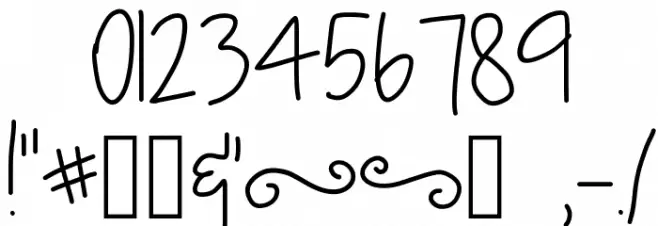 [true love] Font OTHER CHARS