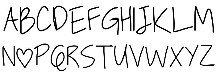[true love] Font Litere mari