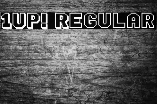 1UP! Regular Font examples