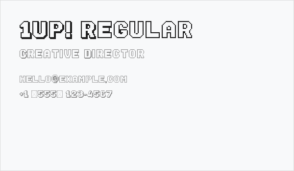 1UP! Regular Business Card