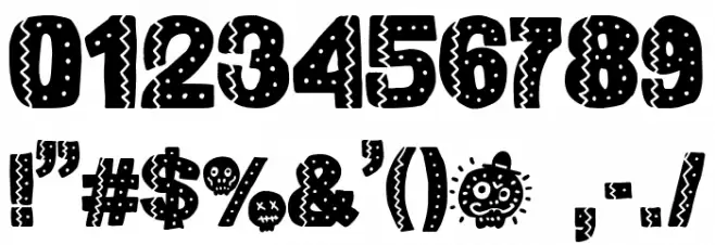 ¡Viva México, cabrones! Font OTHER CHARS