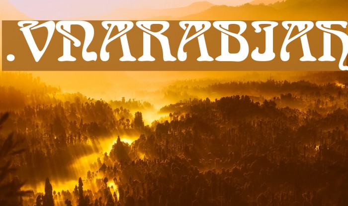 .VnArabiaH Font examples