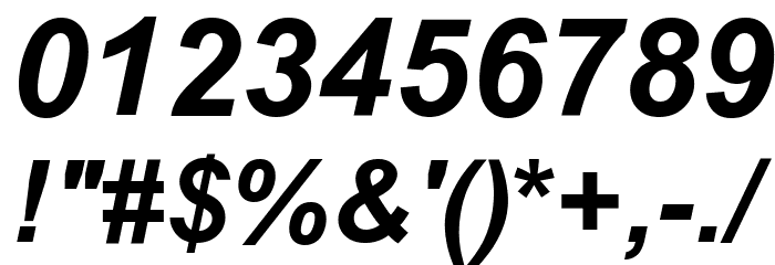 .VnArialH Bold Italic Font OTHER CHARS