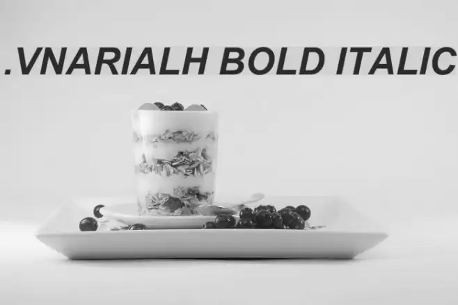 .VnArialH Bold Italic Fonte examples