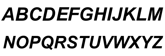 .VnArialH Bold Italic Font LOWERCASE