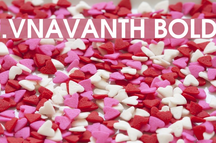 .VnAvantH Bold Font examples