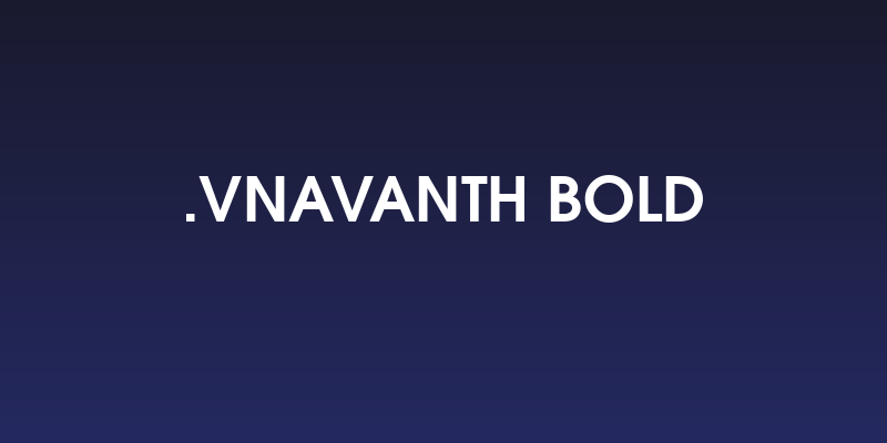 .VnAvantH Bold Social Header