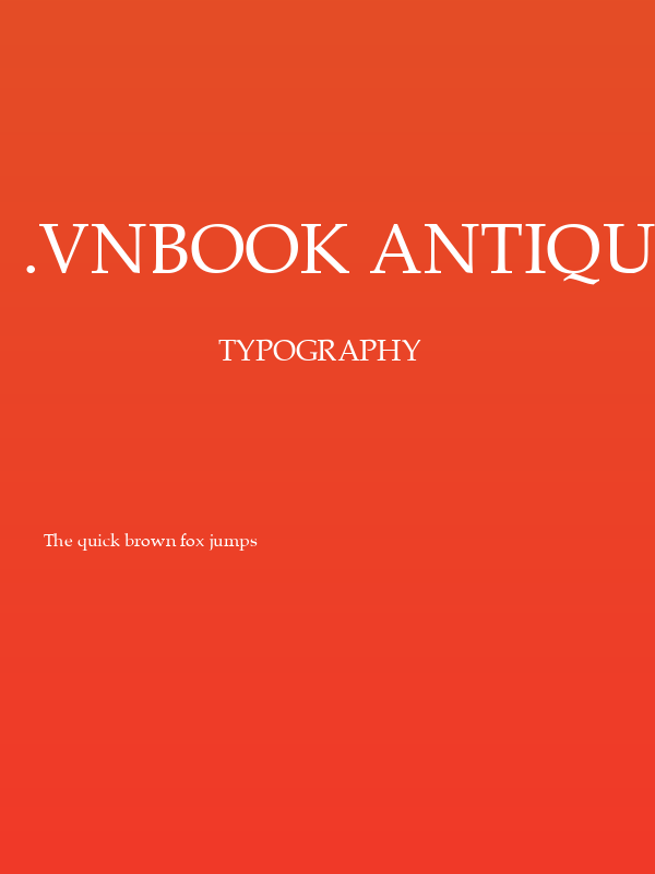 .VnBook Antiqua Poster