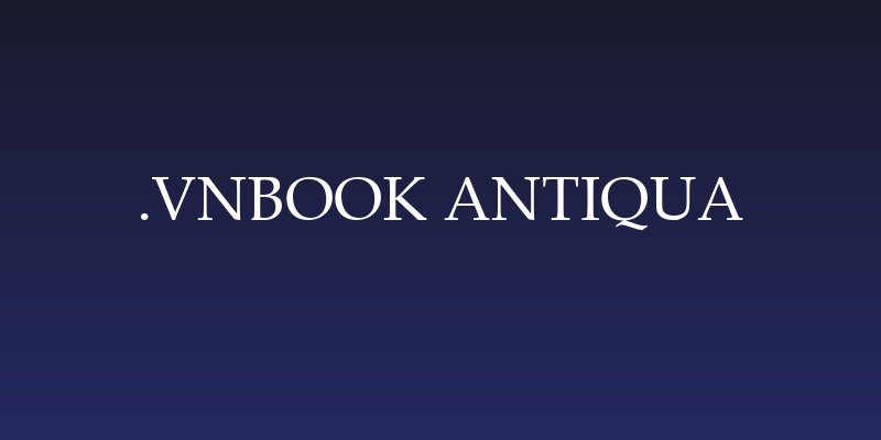.VnBook Antiqua Social Header