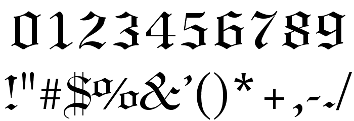 .VnLincolnH Font OTHER CHARS