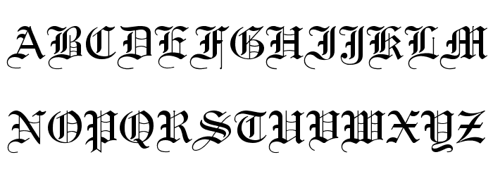 .VnLincolnH Font LOWERCASE