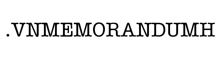 .VnMemorandumH لخطوط تنزيل