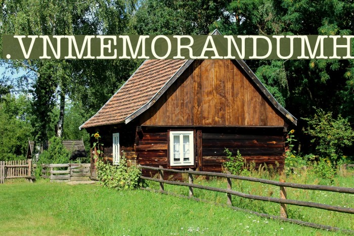 .VnMemorandumH Font examples