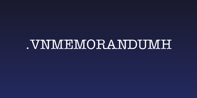 .VnMemorandumH Social Header