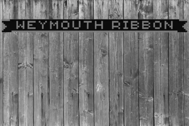 {Weymouth Ribbon} Font examples