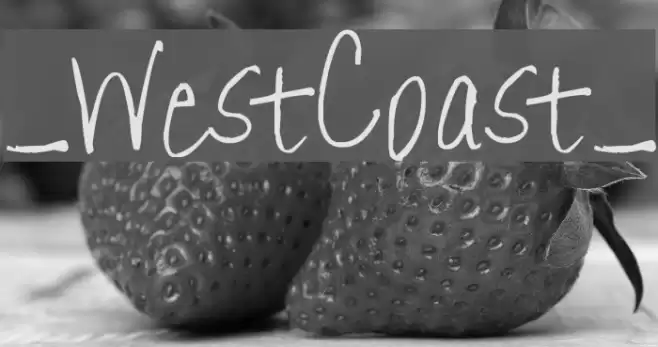 _WestCoast_ Font examples