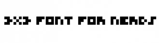 3x3 Font for Nerds  フリーフォントのダウンロード