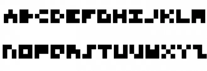 3x3 Font for Nerds Polices MAJUSCULES