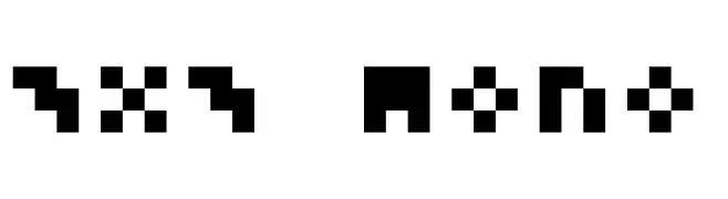 3x3 Mono  font caratteri gratis