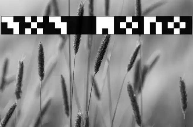 3x3 Mono Font examples