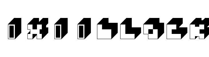 3x3-block Font