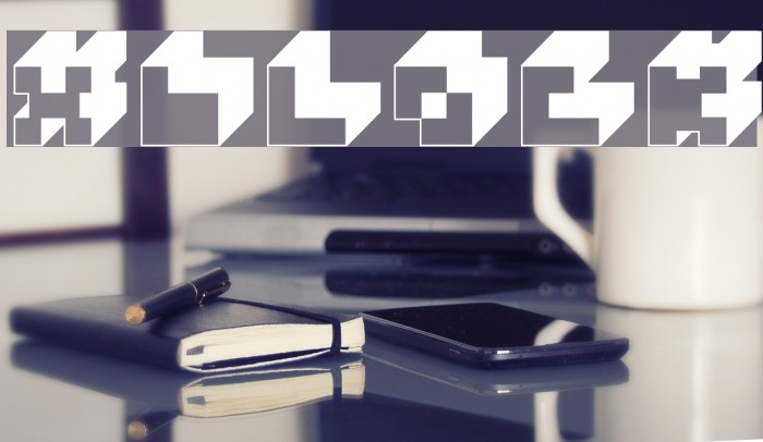 3x3-block Font examples