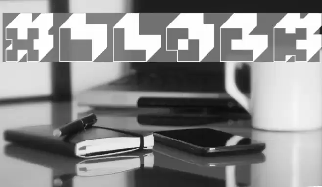 3x3-block Font examples