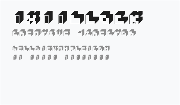 3x3-block Business Card